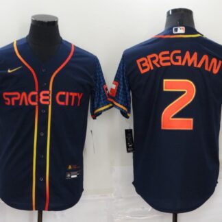 Astros 2 Alex Bregman Navy Nike 2022 City Connect Cool Base Jersey