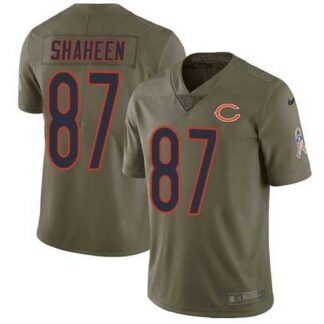 Nike Bears 87 Adam Shaheen Olive Salute To Service Limited Jersey Dzhi