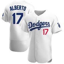 Dodgers 17 Hanser Alberto White Nike Flexbase Jersey Dzhi