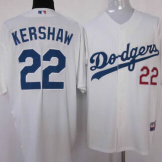 Los Angeles Dodgers #22 Authentic Clayton Kershaw Home Cool Base Jerseys