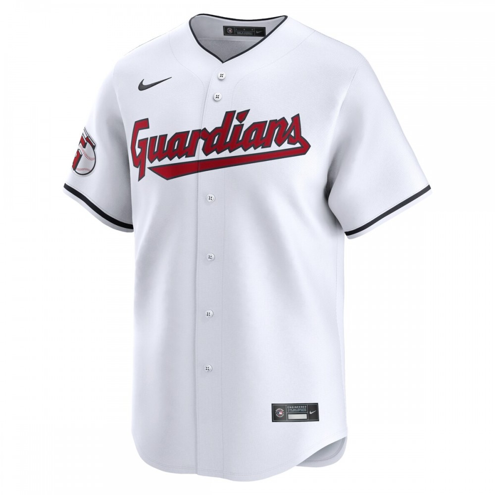 Brayan Rocchio Cleveland Guardians Nike Home Limited Player Jersey - White - Image 2