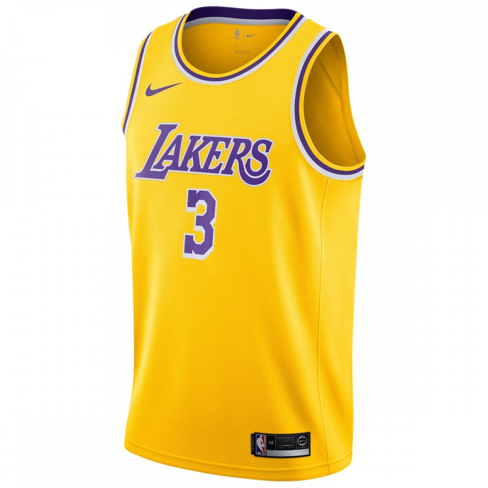 Anthony Davis Los Angeles Lakers Nike 2019/20 Swingman Jersey Gold - Icon Edition - Image 2
