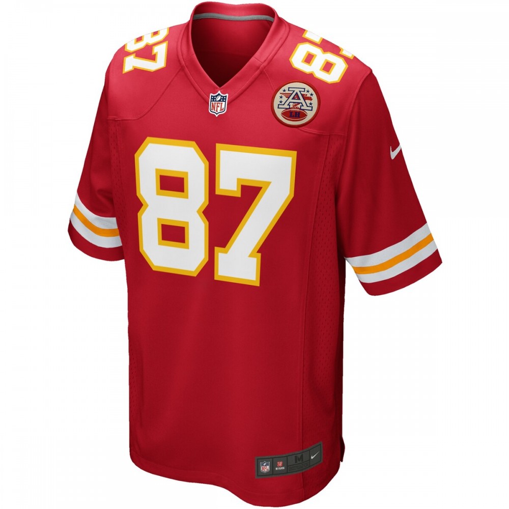 Travis Kelce Kansas City Chiefs Nike Youth Game Jersey - Red - Image 2