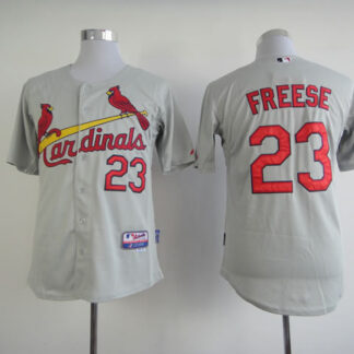 St.Louis Cardinals #23 David Freese Grey Jerseys