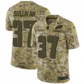 Nike Philadelphia Eagles #37 Tre Sullivan Camo Men’s Stitched NFL Limited 2018 Salute To Service Jersey