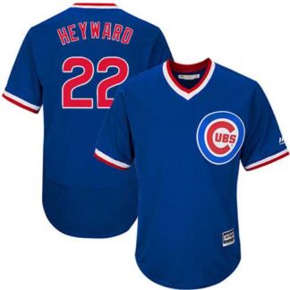 Chicago Cubs #22 Jason Heyward Blue Cooperstown New Cool Base Stitched Jersey DingZhi