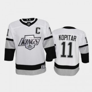 Adidas Los Angeles Kings #11 Anze Kopitar Youth 2021-22 Alternate Game NHL Jersey – White Youth