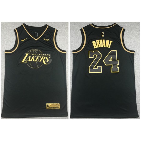 Men's Los Angeles Lakers #24 Kobe Bryant Black Stitched Jersey NSBW