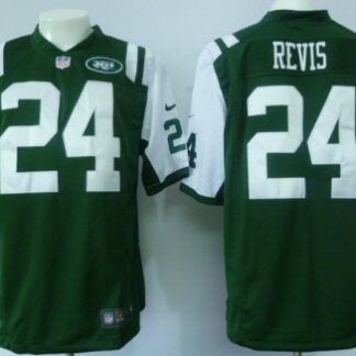 Nike New York Jets #24 Darrelle Revis Green Game Jersey