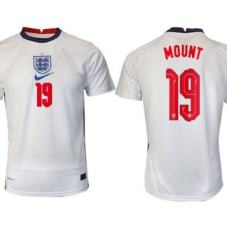 Men 2020-2021 European Cup England home aaa version white 19 Nike Soccer Jersey