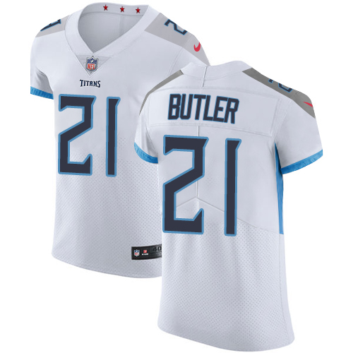 Nike Tennessee Titans #21 Malcolm Butler White Men’s Stitched NFL Vapor Untouchable Elite Jersey
