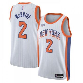 Miles McBride New York Knicks Nike Unisex 2024/25 Swingman Player Jersey - City Edition - White