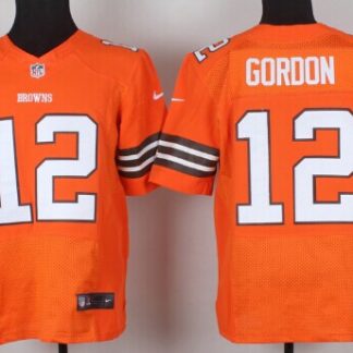 Nike Cleveland Browns #12 Josh Gordon Orange Elite Jersey