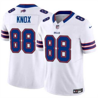 Men & Women & Youth Buffalo Bills #88 Dawson Knox White 2024 F.U.S.E. Vapor Untouchable Limited Stitched Football J...