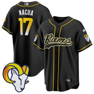 Men & Women & Youth Los Angeles Rams #17 Davante Adams Black Stitched Baseball Jersey