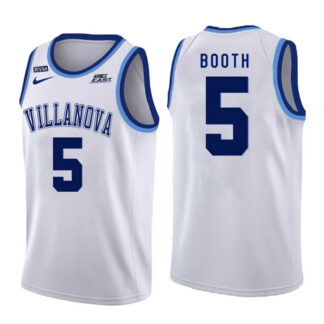 Villanova Wildcats 5 Phil Booth White College Basketball Jersey Dzhi