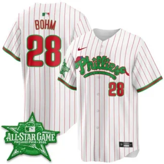 Youth Philadelphia Phillies #28 Alec Bohm White 2026 MLB All-Star Jersey KPYD