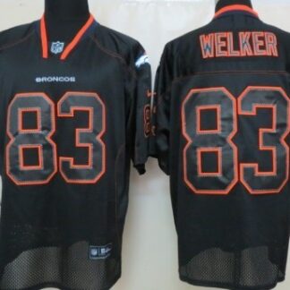 Nike Denver Broncos #83 Wes Welker Lights Out Black Elite Jersey