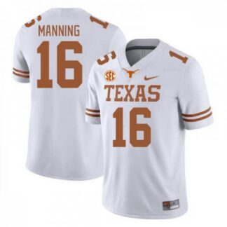 Arch Manning Texas Longhorns Nike White Football Game Jersey