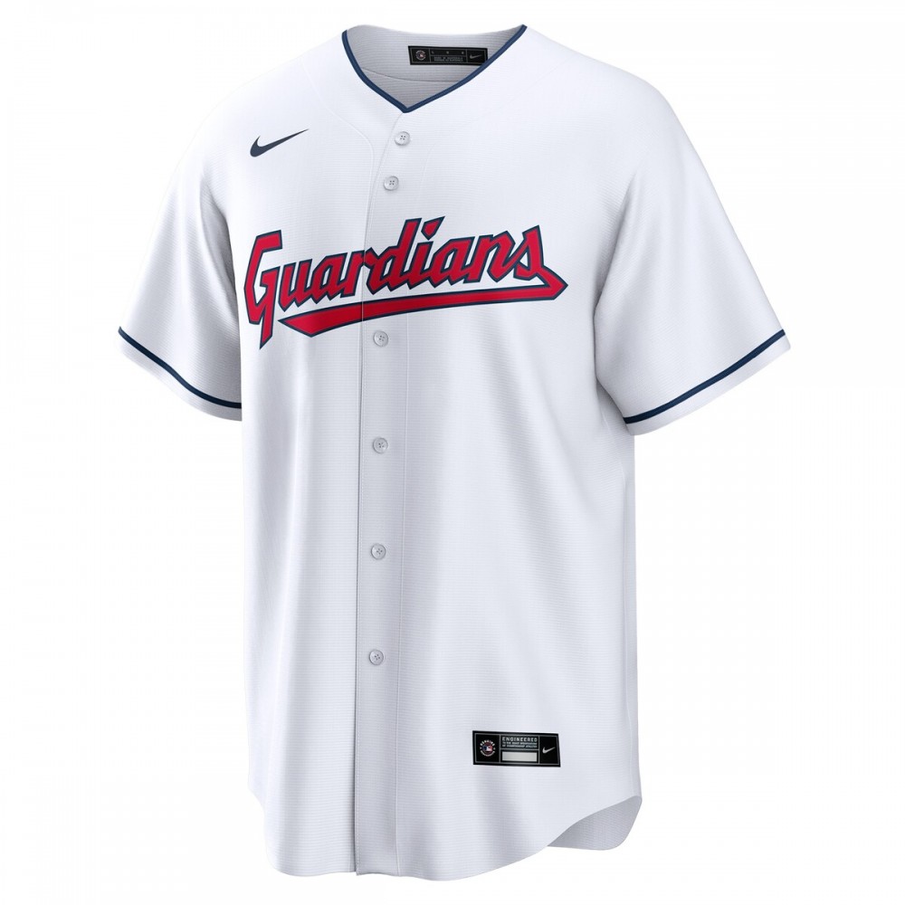Andrés Giménez Cleveland Guardians Nike Home Replica Player Jersey - White - Image 2