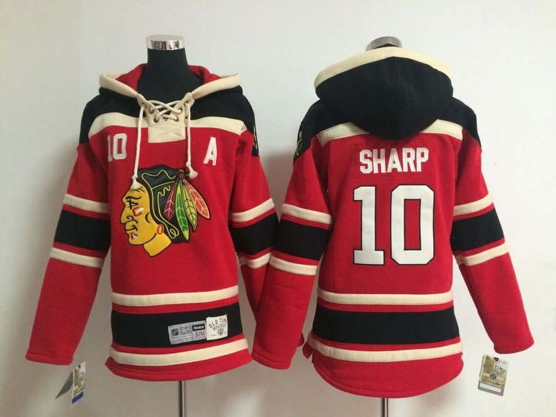 Youth Chicago Blackhawks #10 Patrick Sharp Red Hoodie