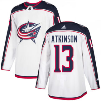 Adidas Columbus Blue Jackets #13 Cam Atkinson White Road Authentic Stitched NHL Jersey