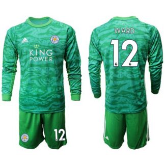 Leicester City #12 Ward Green Goalkeeper Long Sleeves Soccer Club Jersey