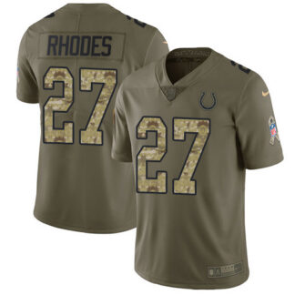 Nike Indianapolis Colts #27 Xavier Rhodes Olive/Camo Men’s Stitched NFL Limited 2017 Salute To Service Jersey