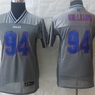 Nike Buffalo Bills #94 Mario Williams 2013 Gray Vapor Kids Jersey