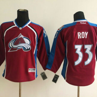 Youth Colorado Avalanche #33 Patrick Roy Red Jerseys