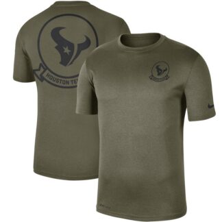 Men's Houston Texans Nike Olive 2019 Salute to Service Sideline Seal Legend Performance T-Shirt