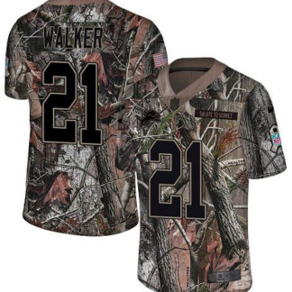 Nike Lions #21 Tracy Walker Camo Men's Stitched NFL Limited Rush Realtree Jersey