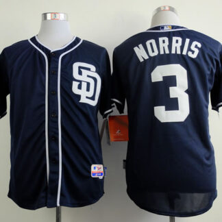 San Diego Padres #3 Derek Norris Navy Blue Jerseys