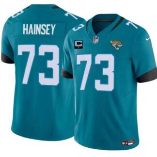 Men's Jacksonville Jaguars #73 Robert Hainsey Teal 2025 F.U.S.E. With 1-Star C Patch Vapor Untouchable Limited Stit...
