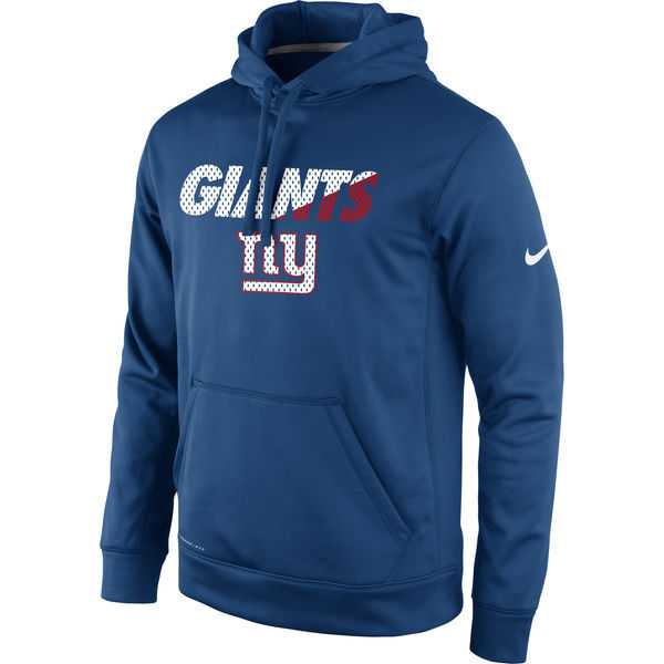 Men's New York Giants Nike Kick Off Staff Performance Pullover Hoodie - Royal
