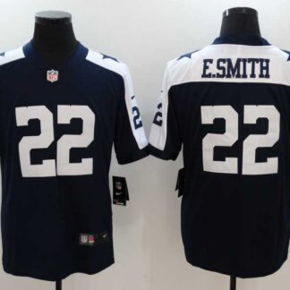 Nike Dallas Cowboys #22 Emmitt Smith Blue Throwback Vapor Untouchable Player Limited Jersey
