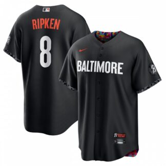 Cal Ripken Baltimore Orioles Nike 2023 City Connect Replica Player Jersey - Black