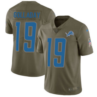ultra‑ Nike Detroit Lions #19 Kenny Golladay Olive Youth Stitched NFL Limited 2017 Salute to Service Jersey ‑uniform