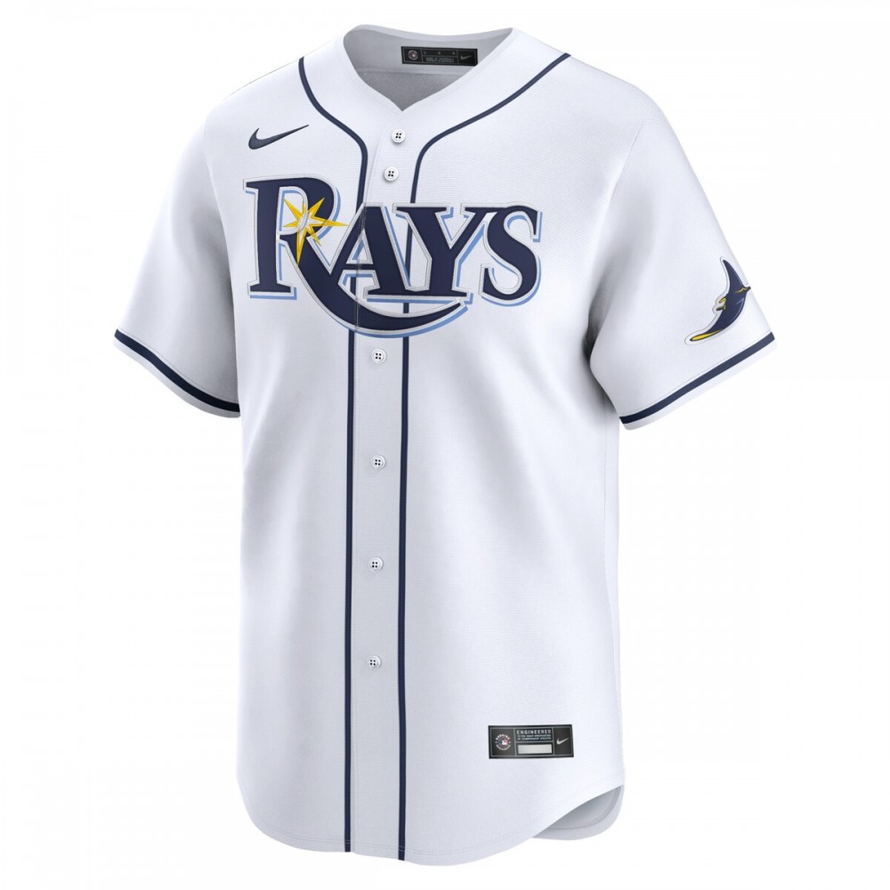 Tampa Bay Rays Nike Home Limited Custom Jersey - White - Image 2