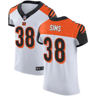 Nike Cincinnati Bengals #38 LeShaun Sims White Men’s Stitched NFL New Elite Jersey