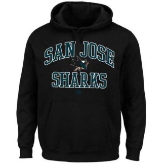 Men's San Jose Sharks Majestic Heart x26 Soul Hoodie - Black
