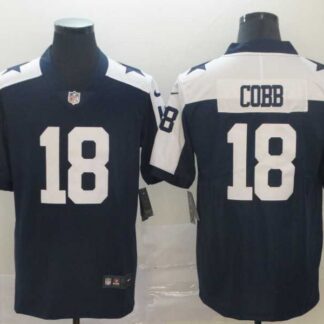 Nike Cowboys 18 Randall Cobb Navy Throwback Vapor Untouchable Limited Jersey