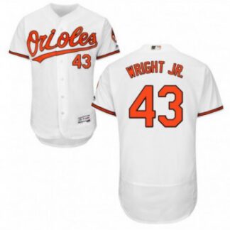 Youth Baltimore Orioles #43 Mike Wright Jr. Authentic White Home Flex Base Jersey