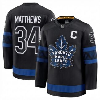 Auston Matthews Men's Toronto Maple Leafs Black Alternate Premium Jersey