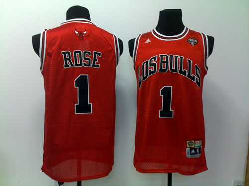 Chicago Bulls #1 Derrick Rose Red Jerseys