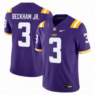 Odell Beckham Jr. LSU Tigers Nike Purple Football Game Jersey