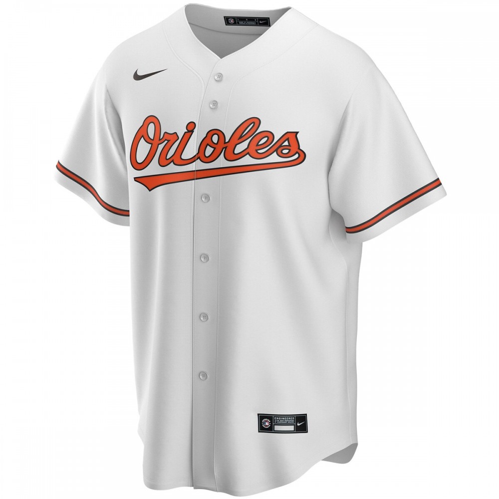Baltimore Orioles Nike Youth Home Replica Custom Jersey - White - Image 2