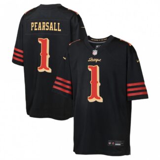 Ricky Pearsall San Francisco 49ers Nike Youth 2025 Rivalries Collection Game Jersey - Black