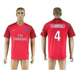 Paris Saint-Germain #4 Stambouli Red Soccer Club Jersey