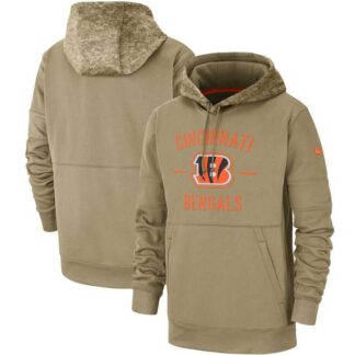 Cincinnati Bengals 2019 Salute To Service Sideline Therma Pullover Hoodie